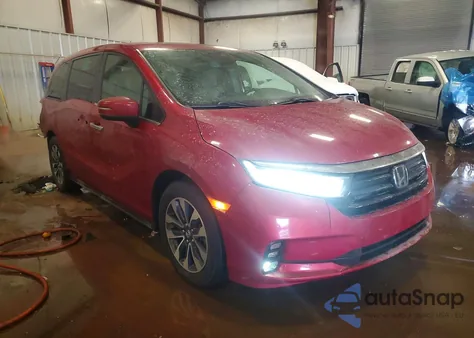 2021 Honda Odyssey Exl z USA, uszkodzony, nr VIN 5FNRL6H78MB042149